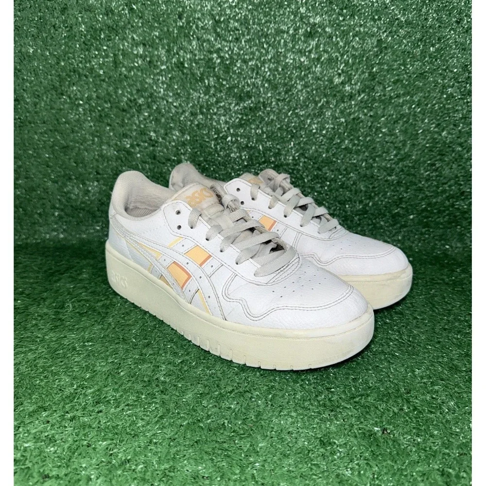 Asics Japan S Platform Women Size 8 Casual White Leather Shoes Sneakers 1202A360